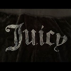 Juicy Couture black velvet pants